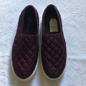 Maroon sneakers
